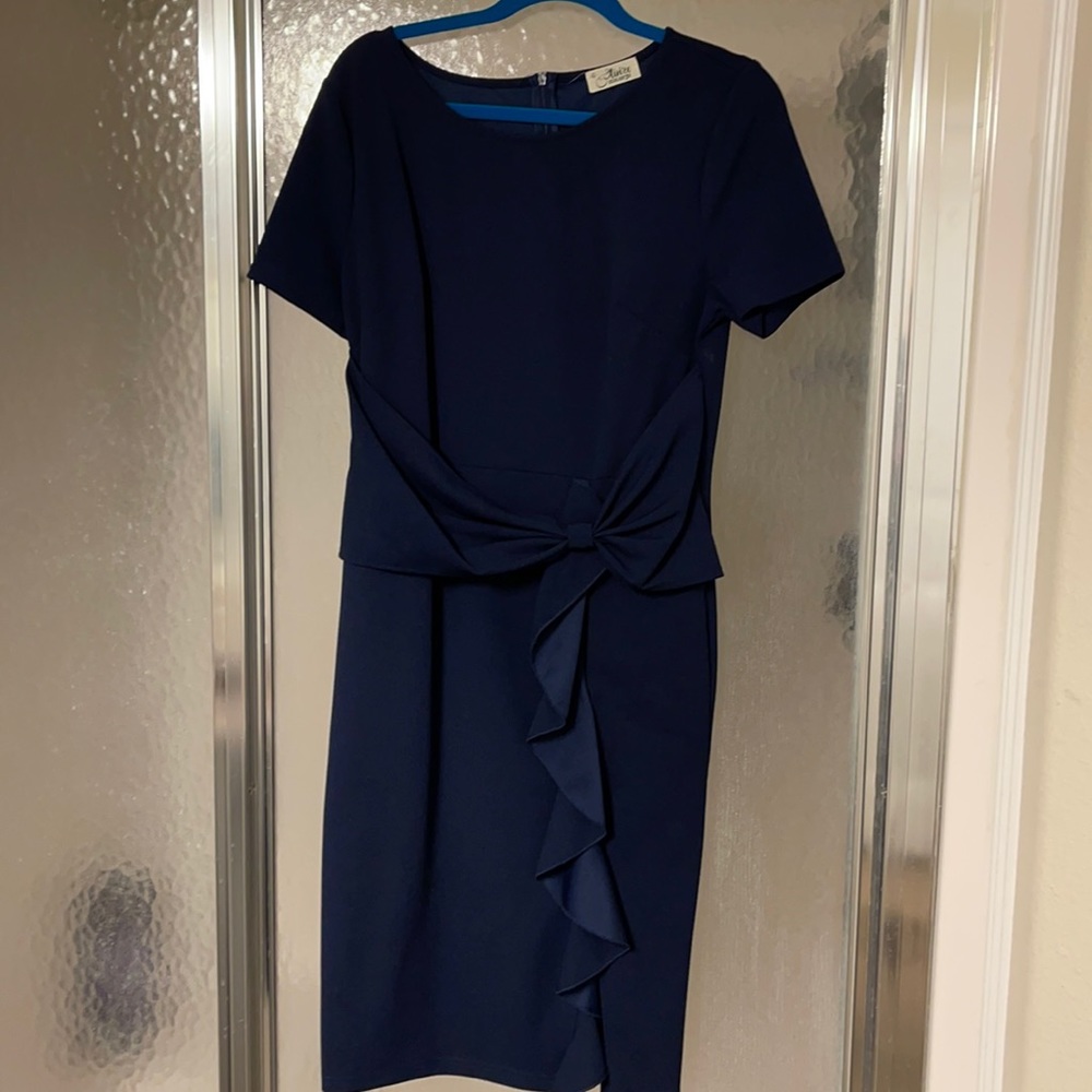 Navy Blue fitted dress